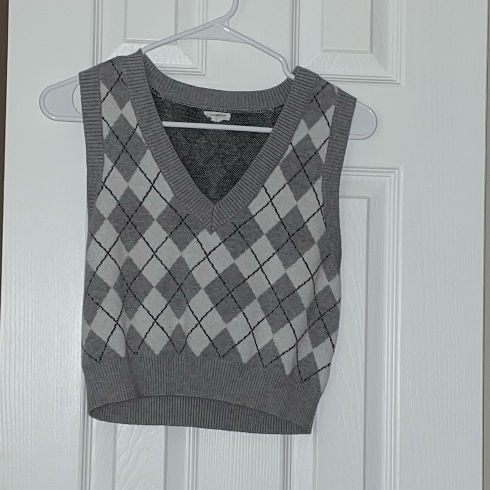 garage plaid vest (slightly cropped)
